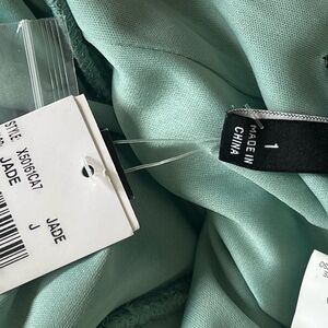 Macy's Aqua Pleated Fabric
